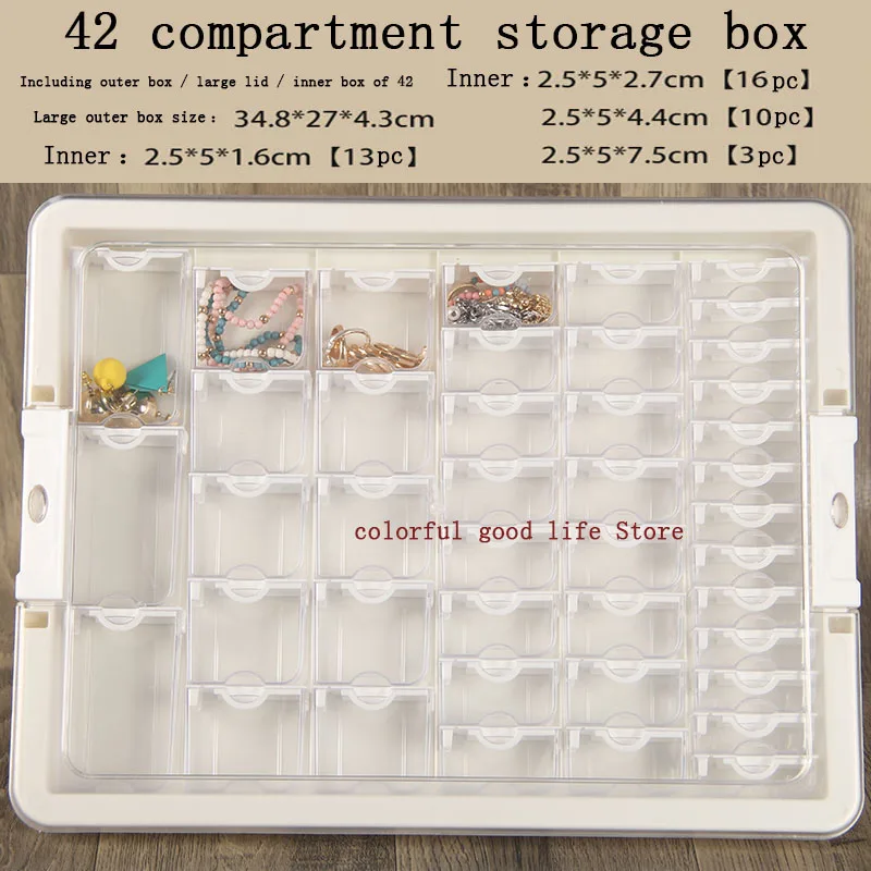 Elizabeth Ward Bead Plastic Craft Case By Bead Storage Solutions Diamond  Bead Jewelry Storage Box