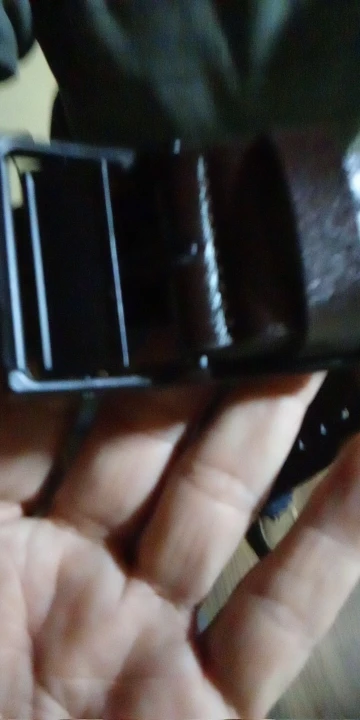 MIDNIGHT SOVEREIGN™ – Black Buckle Genuine Leather Belt photo review