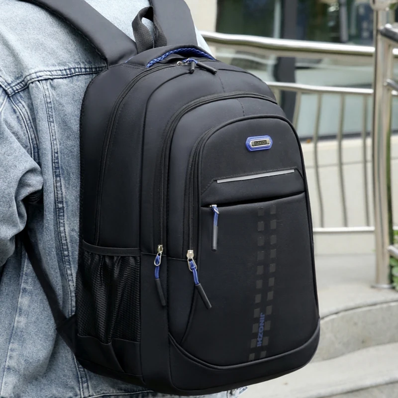 Men's and women's backpack Oxford waterproof backpack Business computer bag Leisure travel backpack High school student backpack