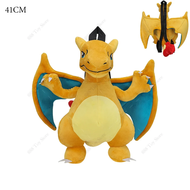 thumbnail image 1 of Mochila de peluche de Pokémon para niños, bolso de hombro de peluche suave, Anime Gengar, Charizard, Piplup, Eevee, Mimikyu, 1 of 5