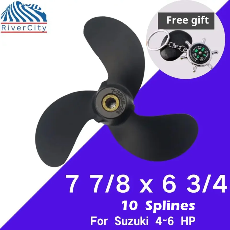 3-klinge Boot Marine Propeller 7 1/2x8 -BA Typ für... - Viceal