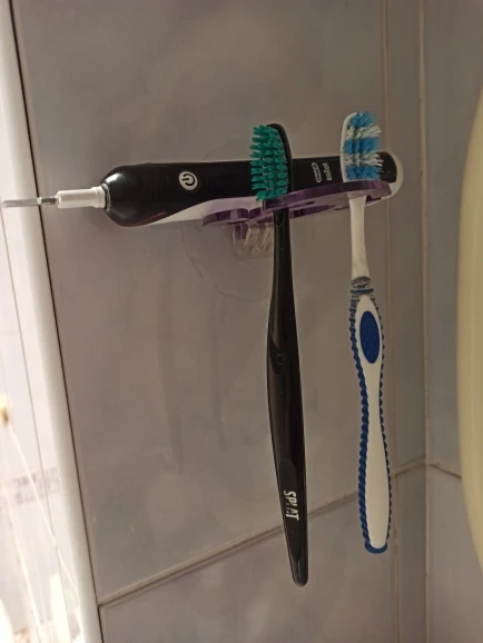 Toothbrush Hanger with Toothpaste Dispenser photo review