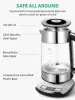 CACHOO Electric Kettle Temperature Control - 1.7L Glass Tea Kettle Electric with Infuser, 60Min Keep Warm & Automatic Shut Off 2