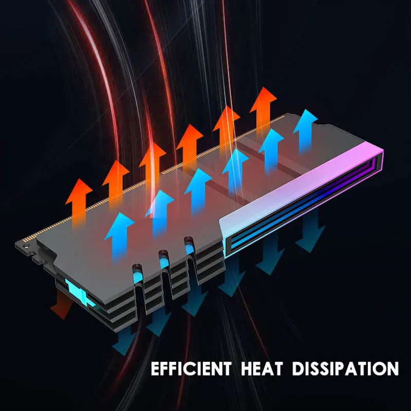 Jumpeak ǻ DDR4 DDR5 5 5V ARGB ȭ ޸  , PC RGB äο   濭 ð  Ƹ
