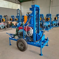 NEW 100m 120M 150M deep Portable Small Water Bore Well Drilling Machine Drilling Rig for Water Well 2
