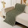 1pc Cozy Thick Quilted Sofa Cover in Autumn & Winter - Plush 100% Cashmere, Non-Slip, Bohemian Style 1