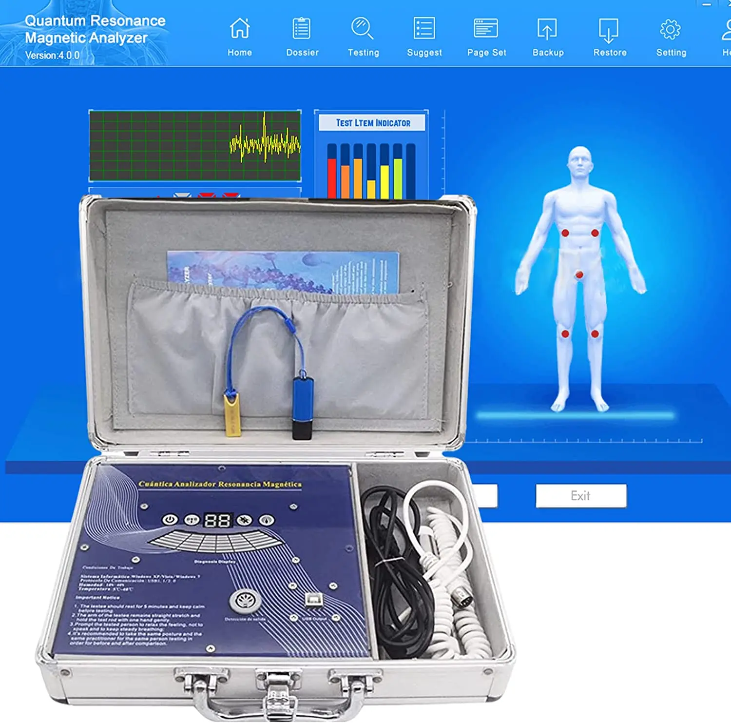 Quantum Magnetic Resonance Analyzer Subhealth Body Analyzer Personal Care Health Product Suitable for Gifts Free Shipping Masaje