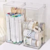 1pc makeup brush storage box, simple and transparent multifunctional makeup brush storage rack, simple, durable and practical 6