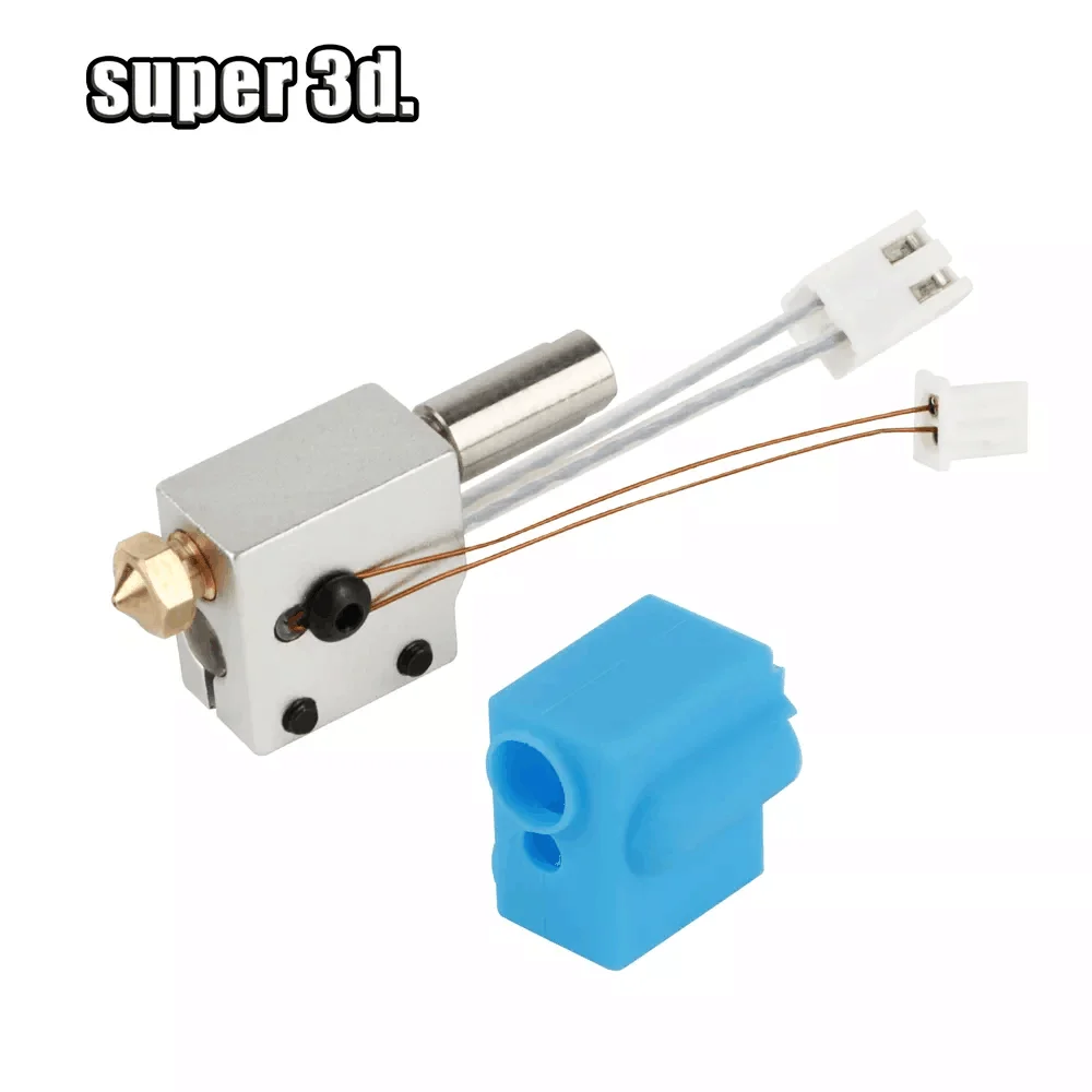 Фото Запчасти для 3D принтера artilery Sidewinder X1/X2Genius Kit Hotend NTC100K термистор тепловой трубки тепловой блок горла вулкан сопло №2