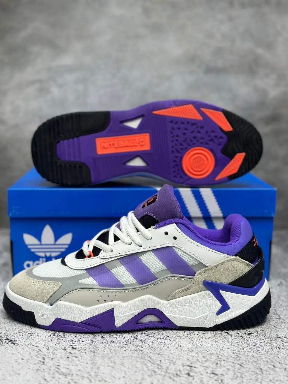 adidas originals niteball active purple s24138 basketball shoes sneakers