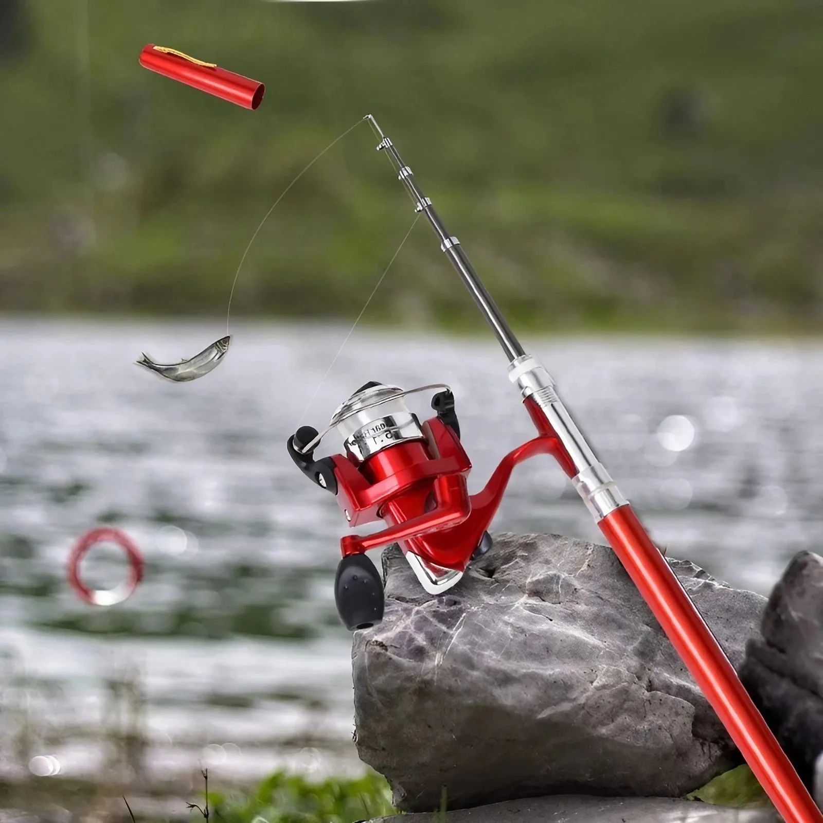 Mini Pen-Style Portable Fishing Rod & Reel Set 1