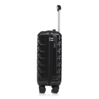 Ensemble de bagages à roulettes ABS 2 pièces 14''/19'' avec serrure à combinaison et trousse de toilette 14'' (Noir) 3