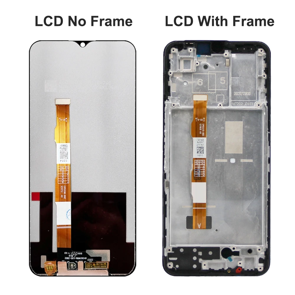 6.55 OEM Vivo Y22 V2207 LCD 디스플레이 터치 스크린 디지타이저 어셈블리 vivo Y22s V2206 LCD 프레임 수리 부품