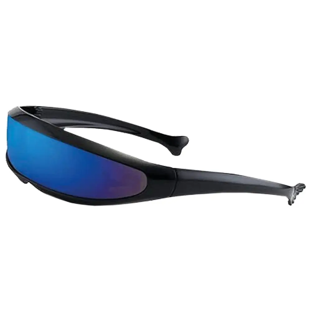 Lentes Futuristas, MXDEY-001, 1Pza, Marco Negro, Lente Azul, Lentes de Colores