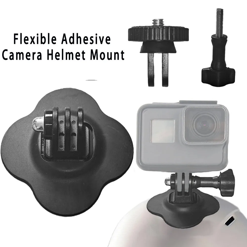 for GoPro Helmet Adhesive Sticky Mounts for SJCAM AKASO Insta360 DJI Action Camera Accessory Motorcycle Helmet Fixed Base Mount 4