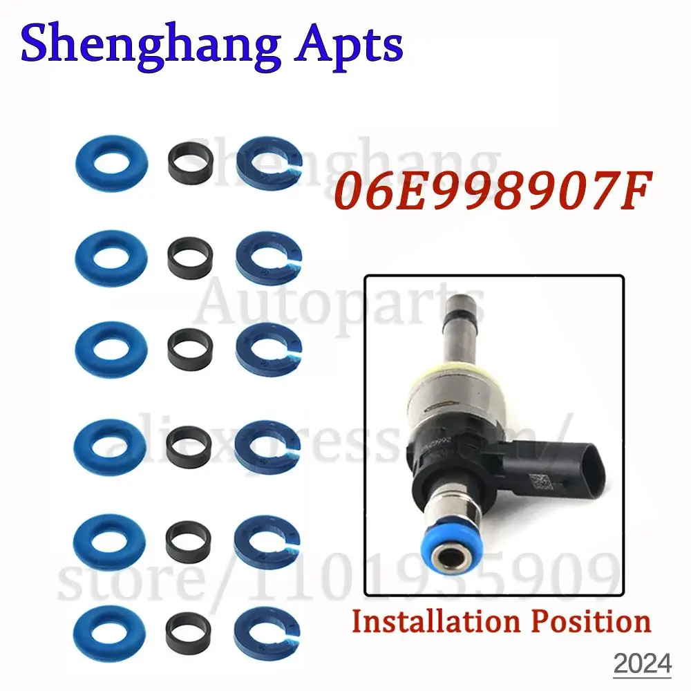 06E998907F Fuel Injector Repair Seal Kit For Audi A6 C7 A7 A8 D5 Q7 4M A4 A5 3.0 Petrol 2013-06E998907 06E 998 907 F