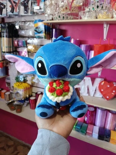 Lilo & Stitch Couple Plush Models | Cute Cartoon Stuffed Dolls • Kawaii Pendant Toys