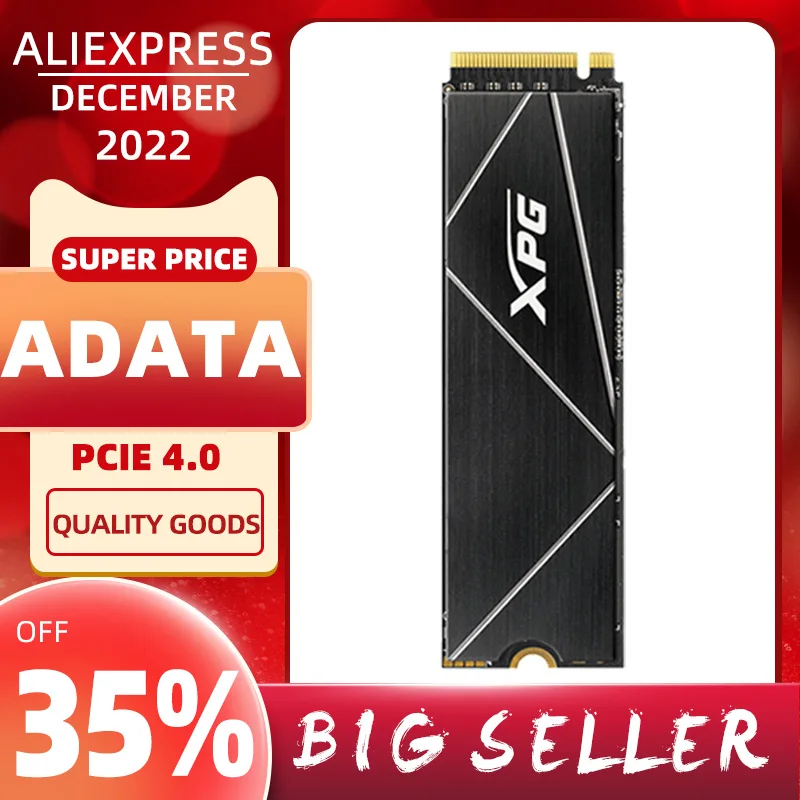 

Original ADATA XPG GAMMIX S70 BLADE SSD 1TB 2TB Internal Solid State Disk Hard Drive M.2 2280 PCle Gen4x4 SSD For Laptop Desktop