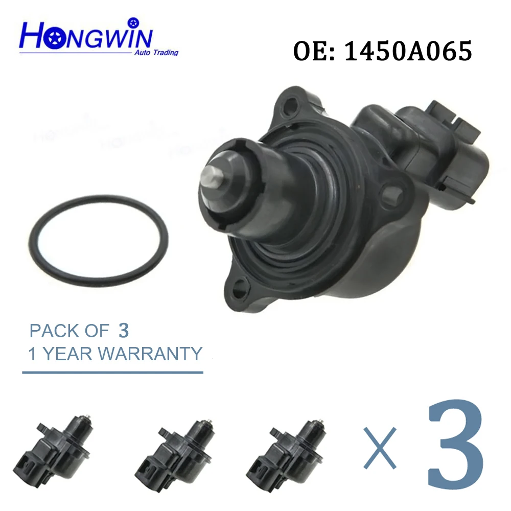 3 PCS Idle Air Control Valves Control For Mitsubishi Lancer Chrysler Dodge Outlander 2003 1450A132 1450A065 1D98J 1D96C pneumatic air valve