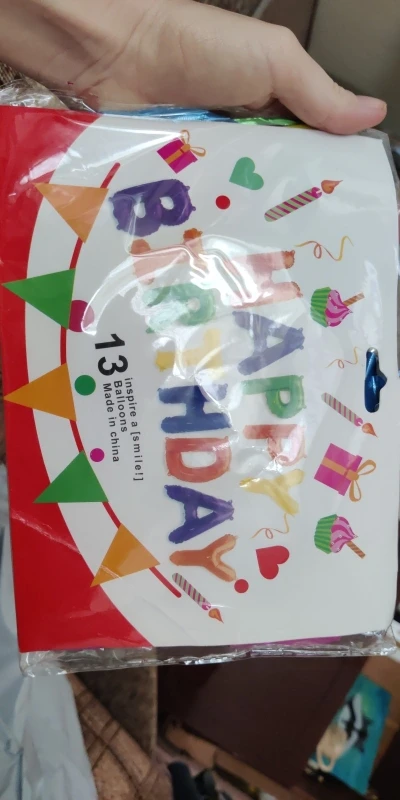 Blue Foil Birthday Balloon Set photo review