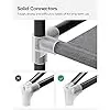 Portable Closet, Wardrobe Closet Organizer with Cover, 3 Hanging Rods and Shelves, 4 Side Pockets, 51.2 x 17.7 x 65.7 Inches, La 4