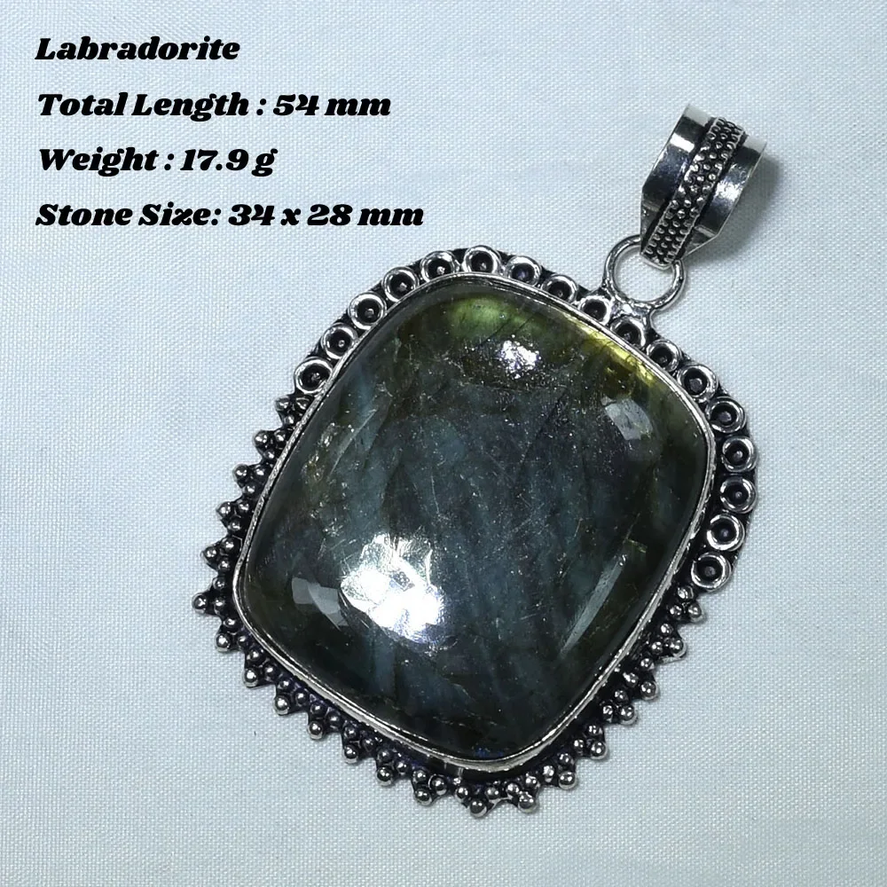 

Genuine Dalmatian Prehnite Larimar Turquoise Solar Agate Ruby Pendant