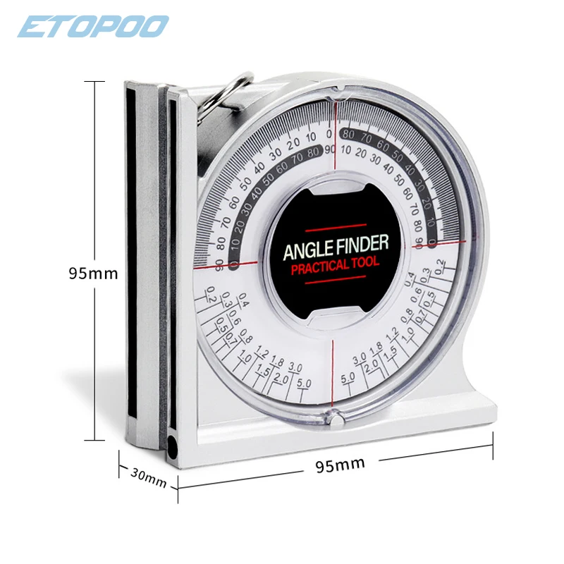 Digital Angle Protractor Level Gauge Angle Measuring Tool Angle Protractor Digital Angle Meter Universal Magnetic Angle Locator Slope Protractor Level Meter Clinometer Adjustable Camber Castor Strut Wheel Alignment Gauge