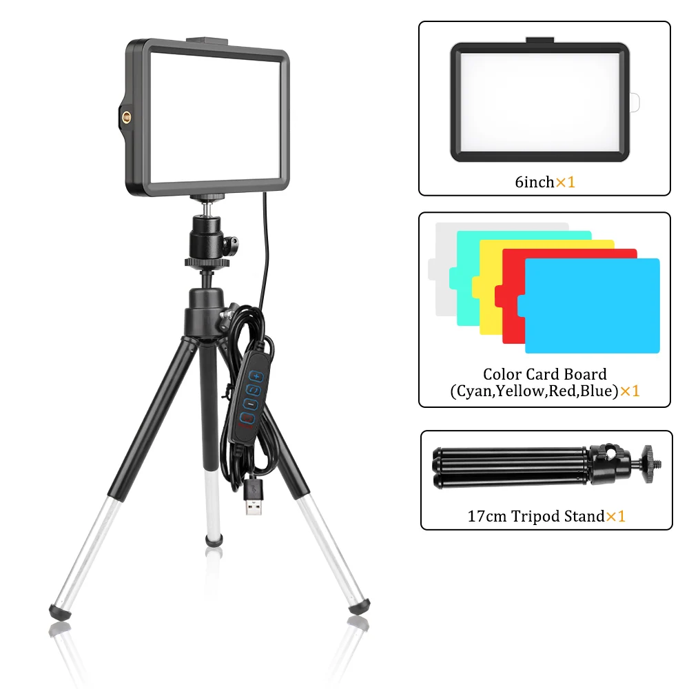 ตัวเลือกสินค้า แผงไฟ LED สตูดิโอ RGB สำหรับถ่ายภาพและสตรีมสด