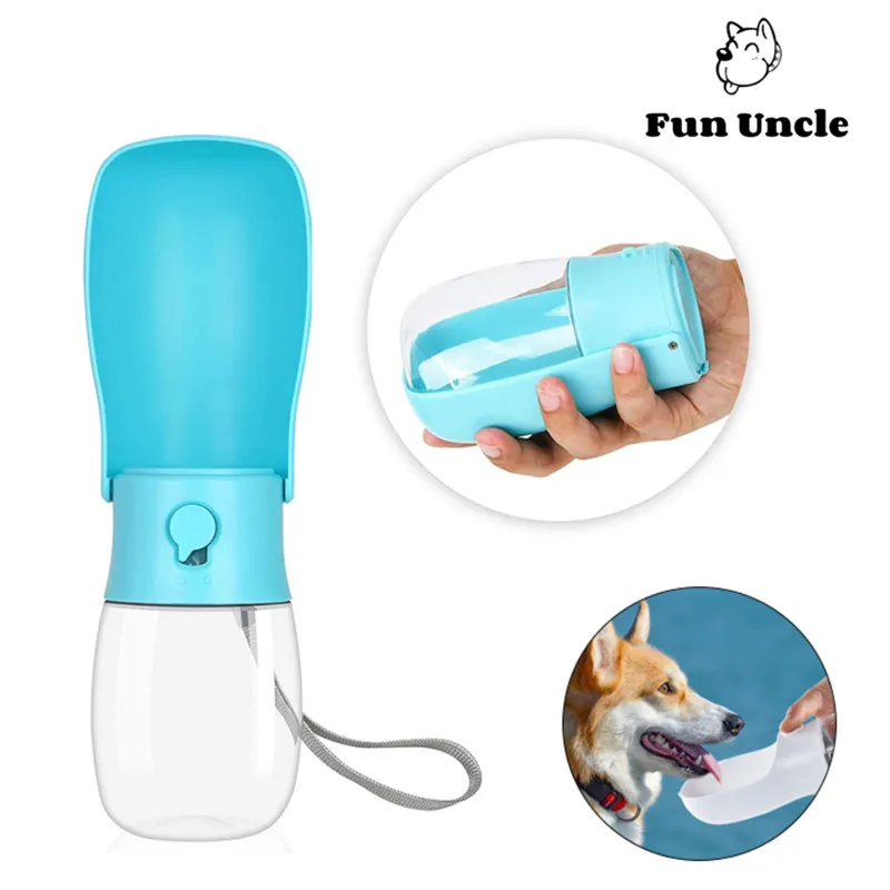 

Portable Dog Water Bottle for Outdoor walking 19 OZ or 12 OZ Water Dispenser for Puppy Small Medium Large Dogs Water Container D