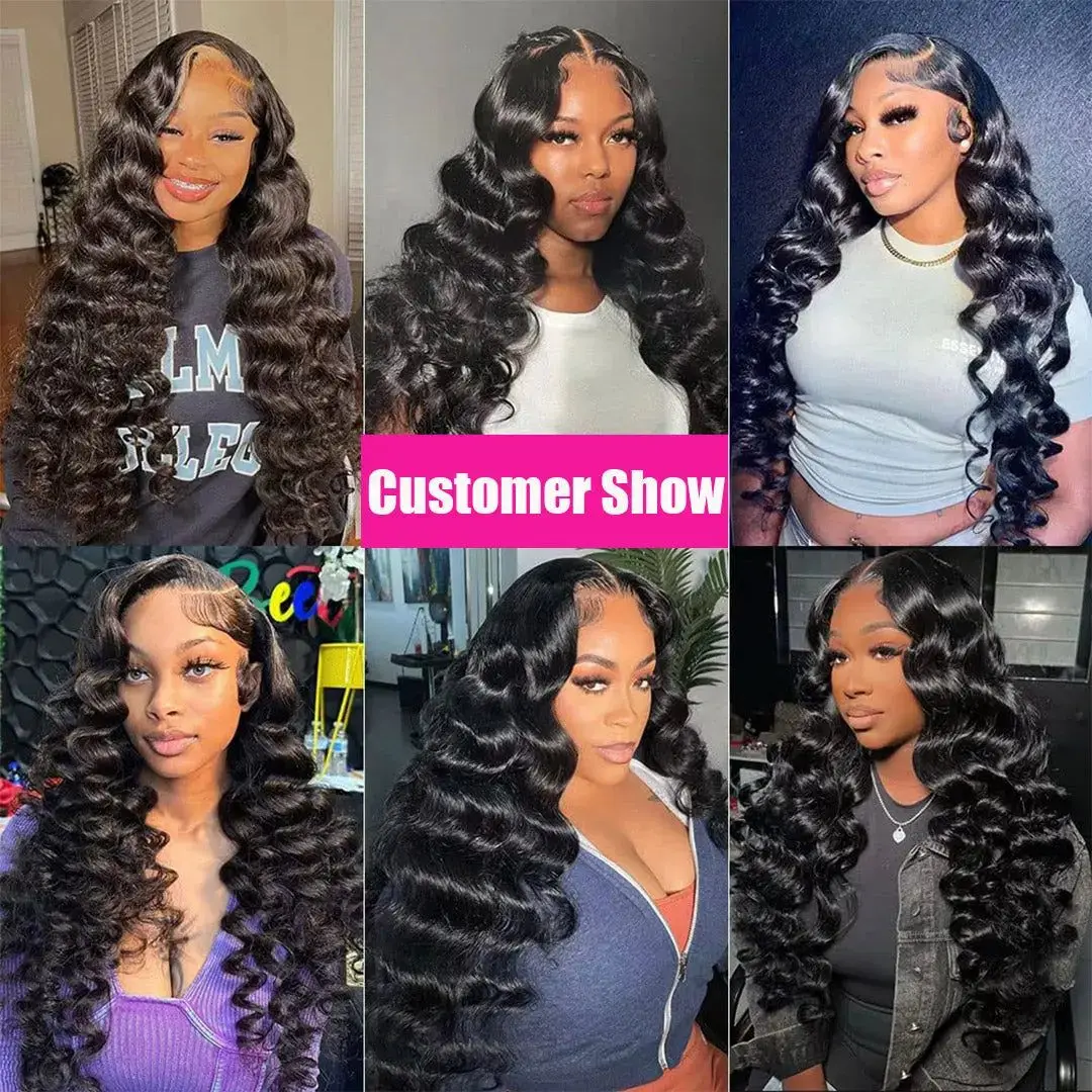 YYong Hair Store 4 Bundles Malaysian Loose Deep Hair 4 Bundles Remy Human 100% Human Weave 8-30Inch Extensions