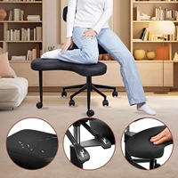 Кресло для медитации Кресло для отдыха с колесами Сиденье с регулируемой высотой и поясничной опорой для взрослых Непоседа и йога — изображение 6