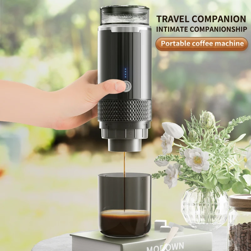 Coffee Maker Espresso Maker Wireless Espresso Machine Travel Coffee Maker Small Rechargeable Coffee Machine for Camping RV Hiking Capsul Suitable