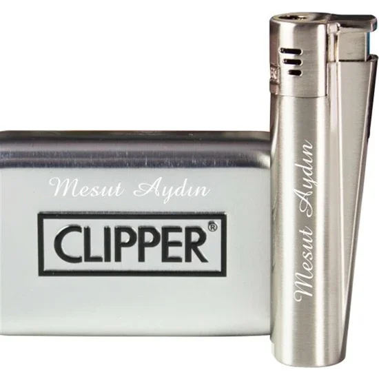 

Clipper Name Special Torch Flame Metal Lighter Matt Metallic