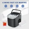 SIMZLIFE 25 lbs/24H Countertop Ice Maker Machine, 9 Bullet-Shaped Ice in 6 Min, Auto-Cleaning 2