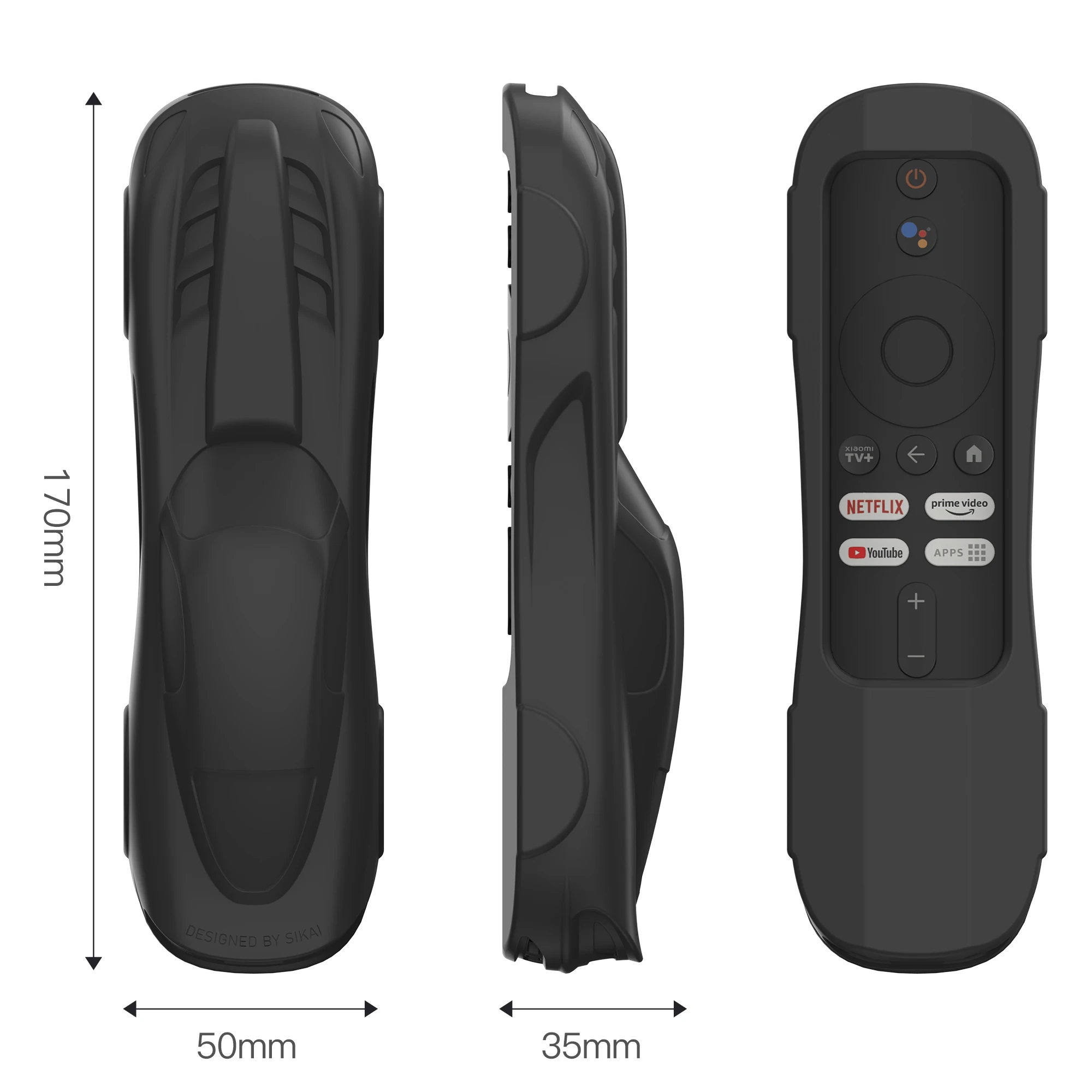 Silicone Protective Case for Xiaomi Mi TV Box S (2nd Gen) Remote/Mi TV Stick/Mi Box S/4A /4C/4X/4S Remote Cover with Lanyard