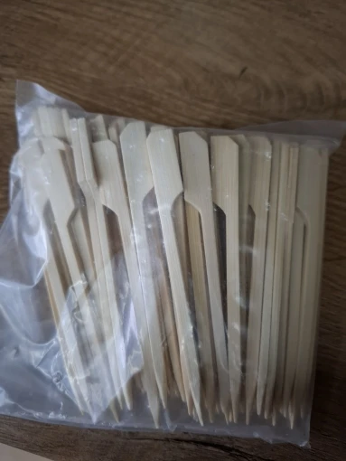 100Pcs Disposable Bamboo Sticks Barbecue Tools Natural BBQ Bamboo Skewers Camping Party For Kabob Fruit Cocktail Party BBQ Tools photo review