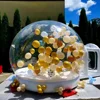 10FT Balloon Jumping Inflatable Bubble house With Trampoline & transparent dome PVC material free shipping with blower For Party 6