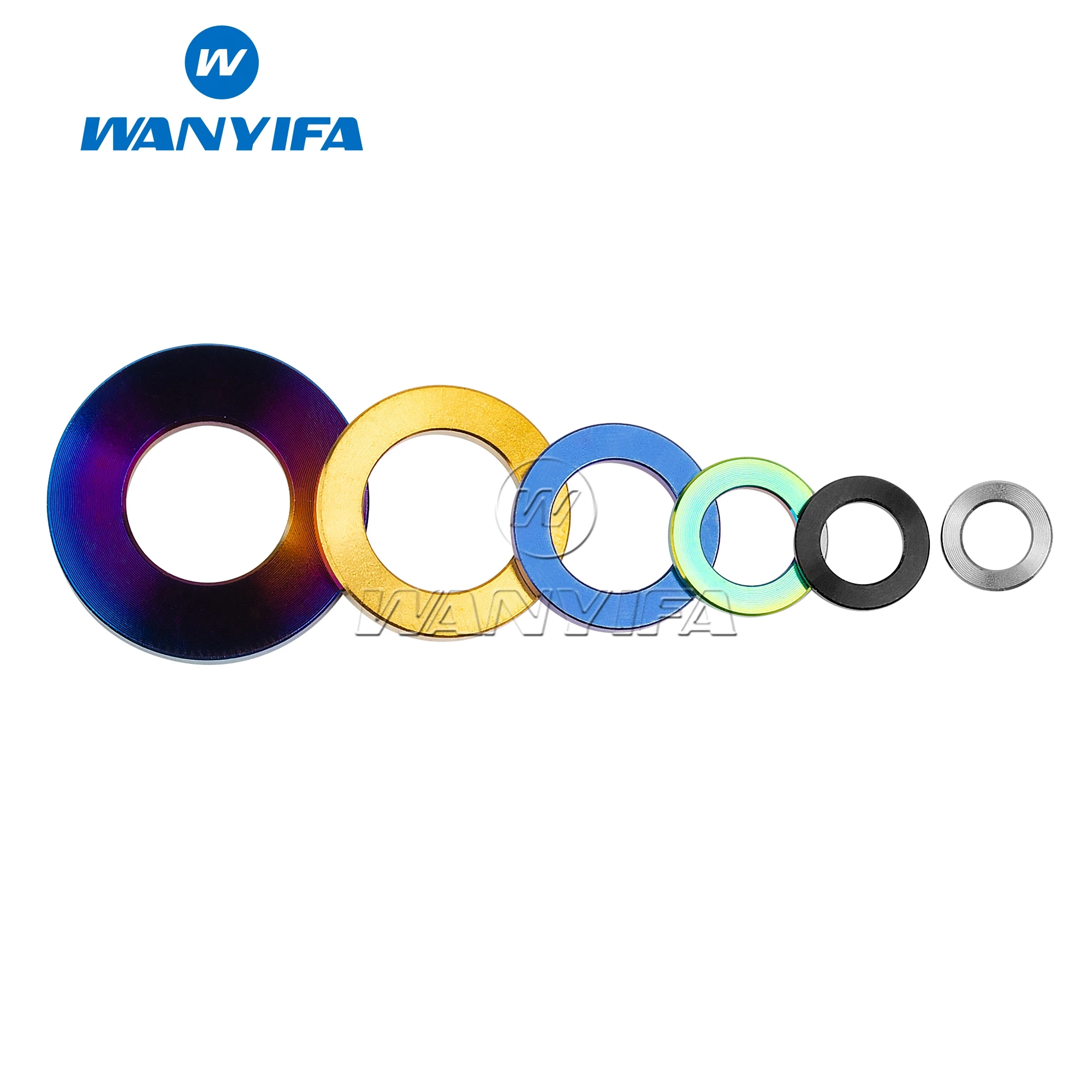 Titanium Washer M3 M4 M5 M6 M7 M8 M10 M12 DIN912 M14 Flat Spacer Gasket for Bicycle Cycling Motorcycle Car titanium washers titanium washer