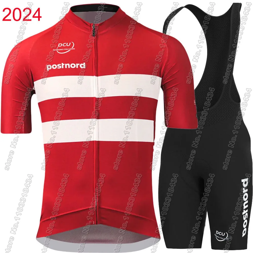 Denmark Cycling Jersey Men Set Bicycle National Team Clothing Kit Road Bike Shirts Suit Bicycle Bib Shorts MTB Ropa Maillot