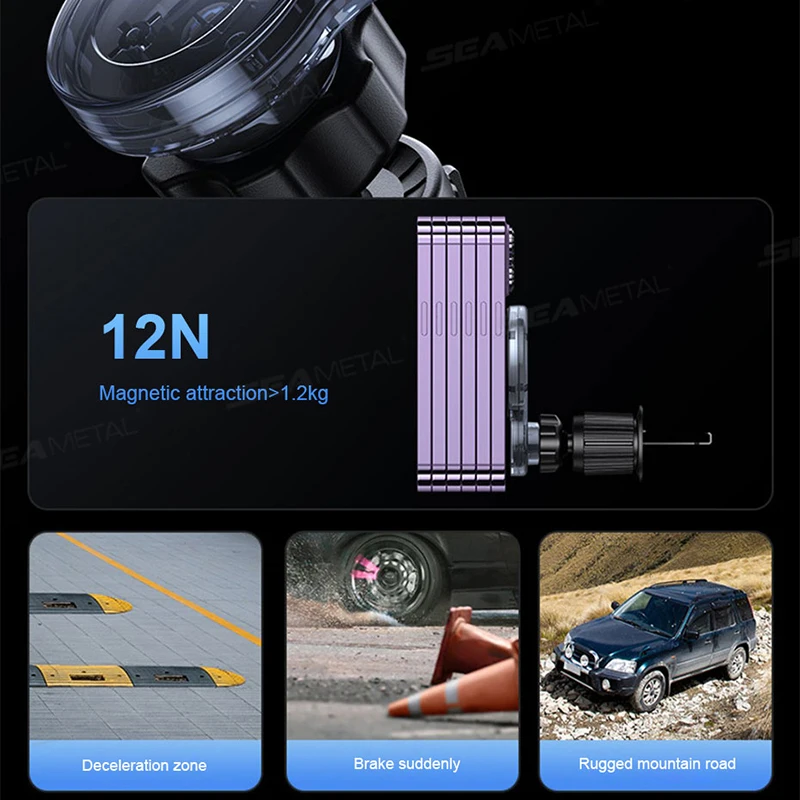 Magnetic Car Phone Holder Strong Magnet Air Vent Mount