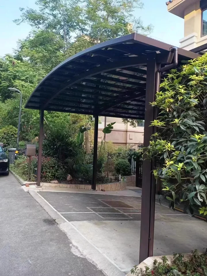 Outdoor Parking Garden VillaShelter Canopy Tent Car Carport Metal Garage Exterior Sunshade For Aluminium Alloy Cars Shed photo review