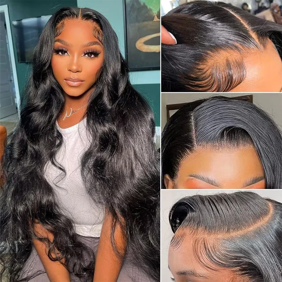 Human Hair Wigs 30Inch Body Wave Lace Front Wig Human Hair Glueless Wig Ready to Wear 13x6 HD Transparent Human Hair Lace Frontal Brazilian Wigs