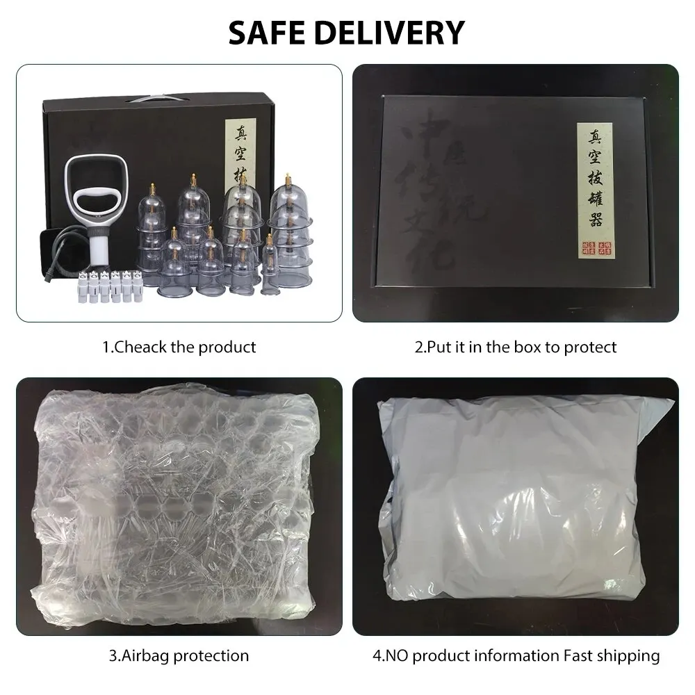 Vacuum Cupping Sets Cupping Therapy Set Suction Cups Massage Chinese Medicine Physiotherapy Jars For Body Massager