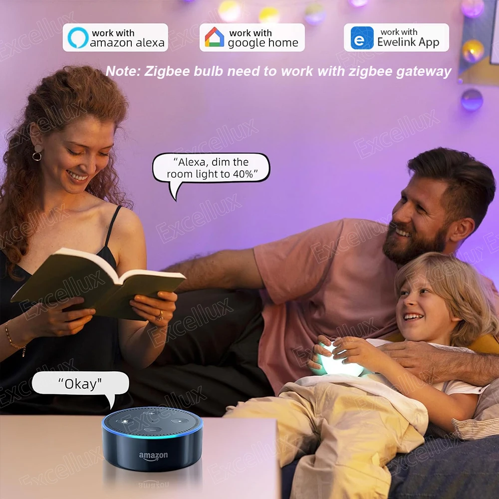 Description Picture 3 of itemEWelink E27 Zigbee Led Bulbs WiFi Smart Led Lamp 15W RGB CW WW Led Light Bulbs Work With Alexa Yandex Alice Hub Google Assistant