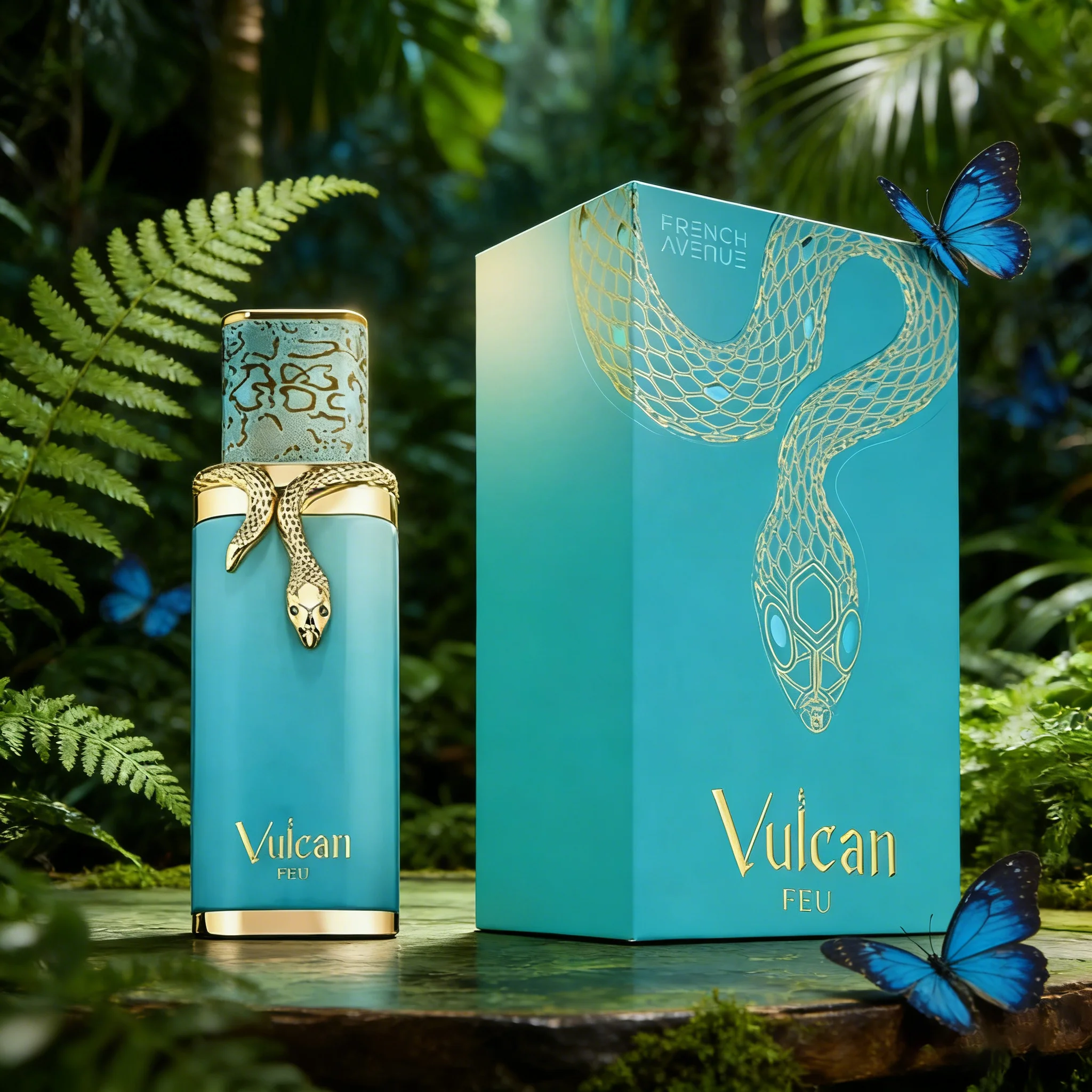 Eau de Parfum Vulcan Feu de French Avenue, parfum floral unisexe, idée cadeau pour femmes et hommes, 100 ml_voghion.com