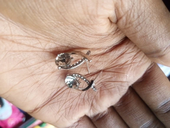 Korean Style Fashion Cross Stud Earrings photo review