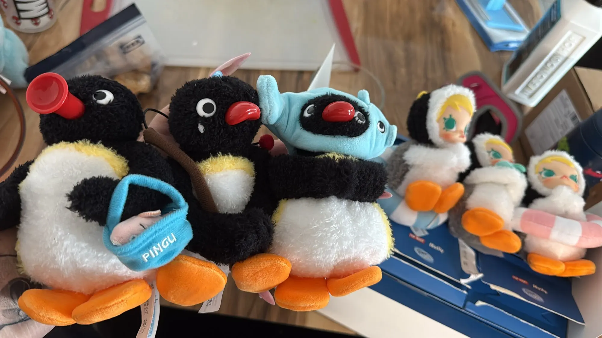 POP MART Baby Molly × Pingu Happy Fishing Series-Vinyl Pendant