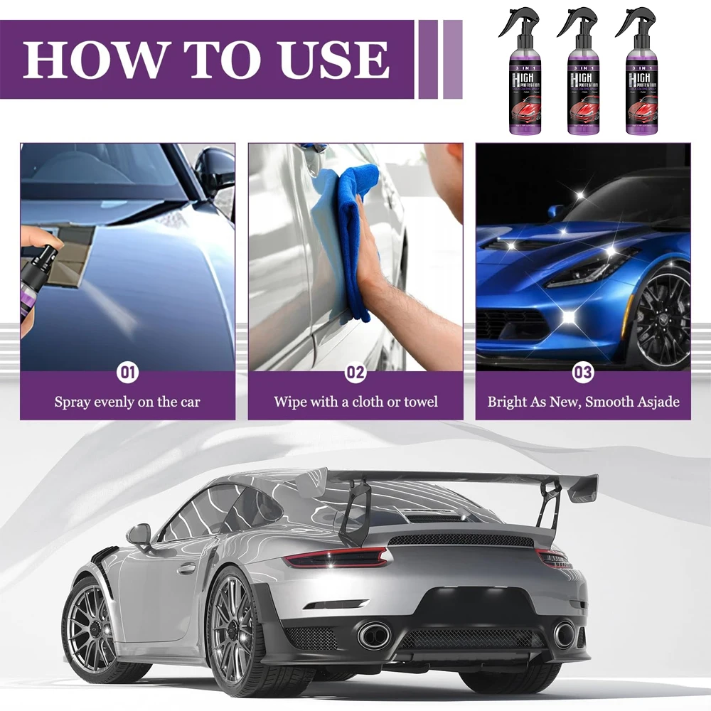 Revêtement céramique graphène voiture anti rayures hydrophobe