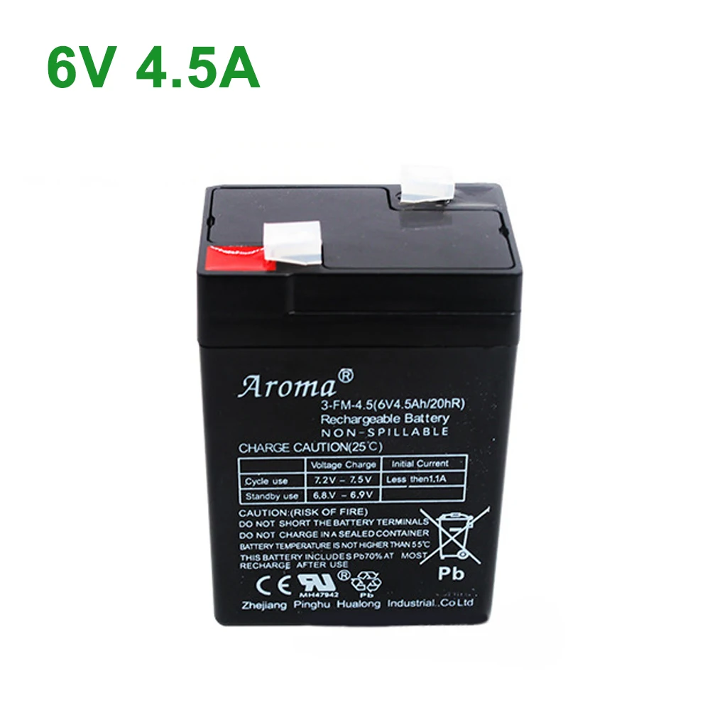 Batteria Al Piombo Ricaricabile Per Bilancia Lampade 6v 4ah 20hr 4 Ah 4 - Foto 6