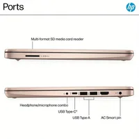 HP 14" HD Business Laptop,Intel Processor N150,4GB RAM,128GB UFS,Intel Graphics,Wi-Fi 6,Windows 11 Home,Pale Rose Gold - Image 5